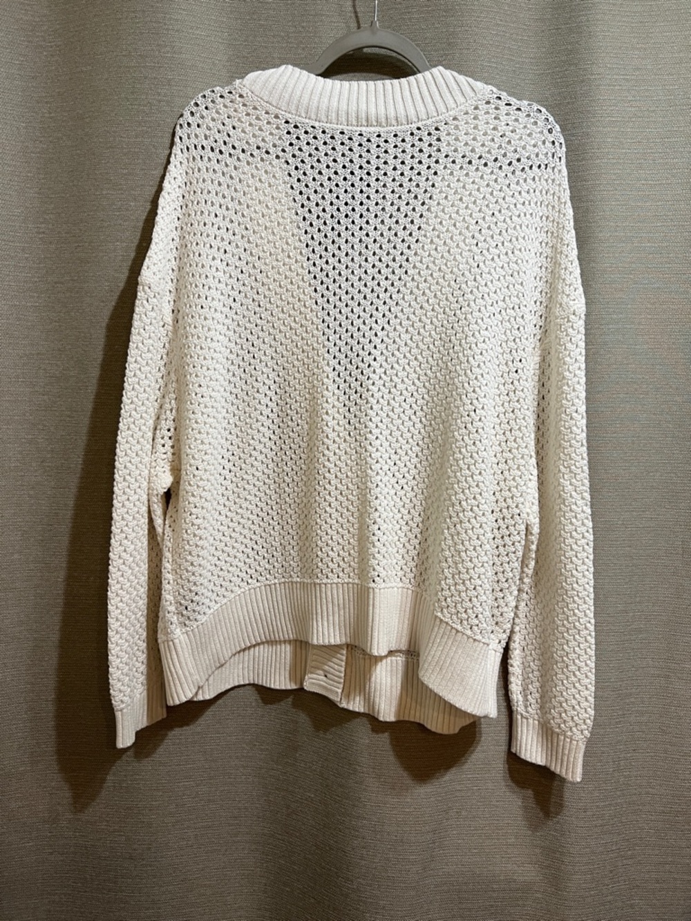 Torrid Whisper White Crochet Cotton Cardigan Sweater Size 2X Boho Coastal - Picture 2 of 10